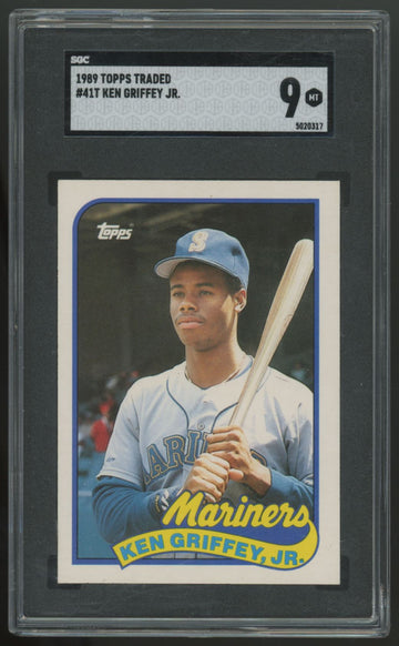 1989 Topps Traded Ken Griffey Jr RC #41T SGC 9