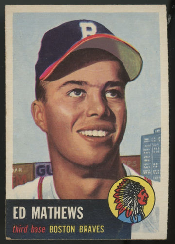 1953 Topps Ed Mathews #37 VG-EX