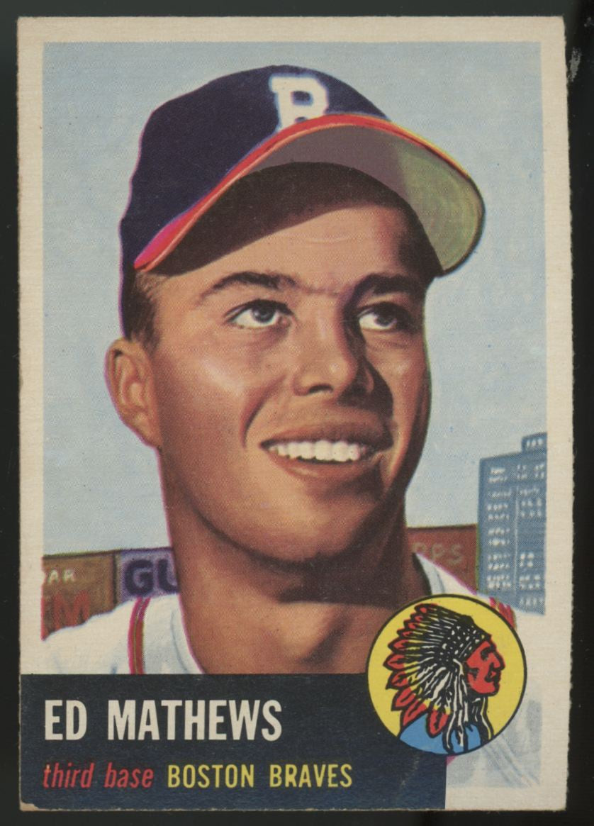 1953 Topps Ed Mathews #37 VG-EX