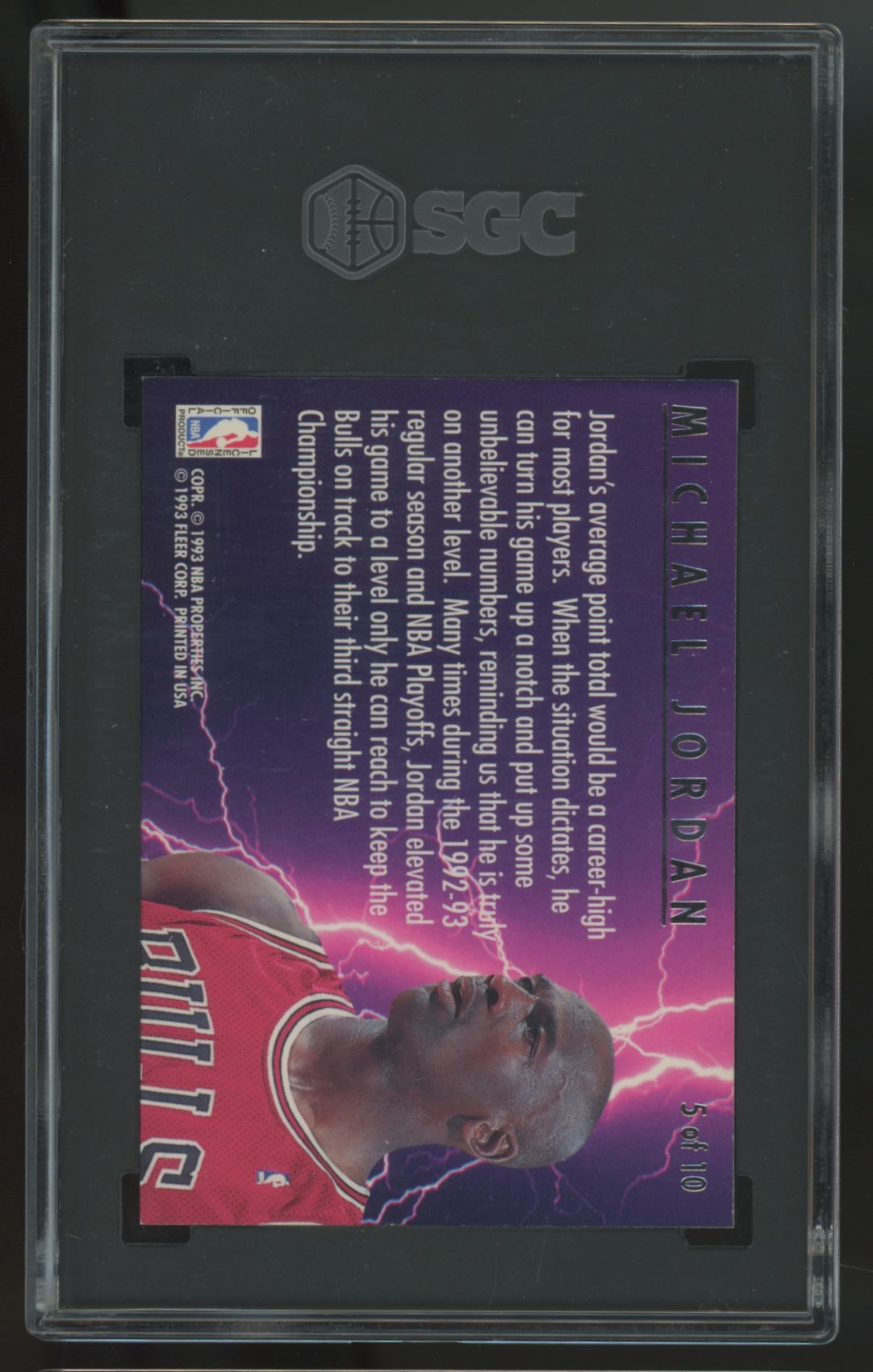 1993-94 Fleer Ultra Michael Jordan Scoring Kings #5 SGC 7
