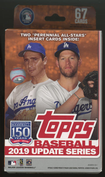 2019 Topps Baseball Update Series Hanger Box Factory Sealed