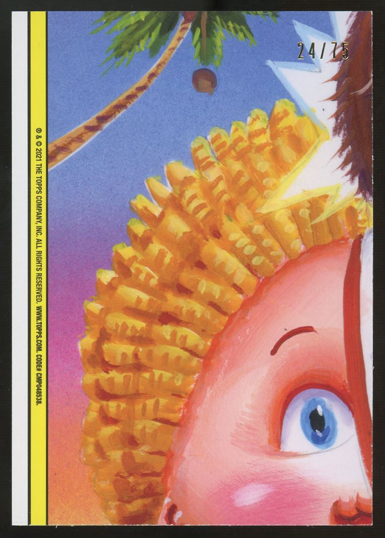 2021 Topps Garbage Pail Kids Evil Eddie Blood Red /75 #21b