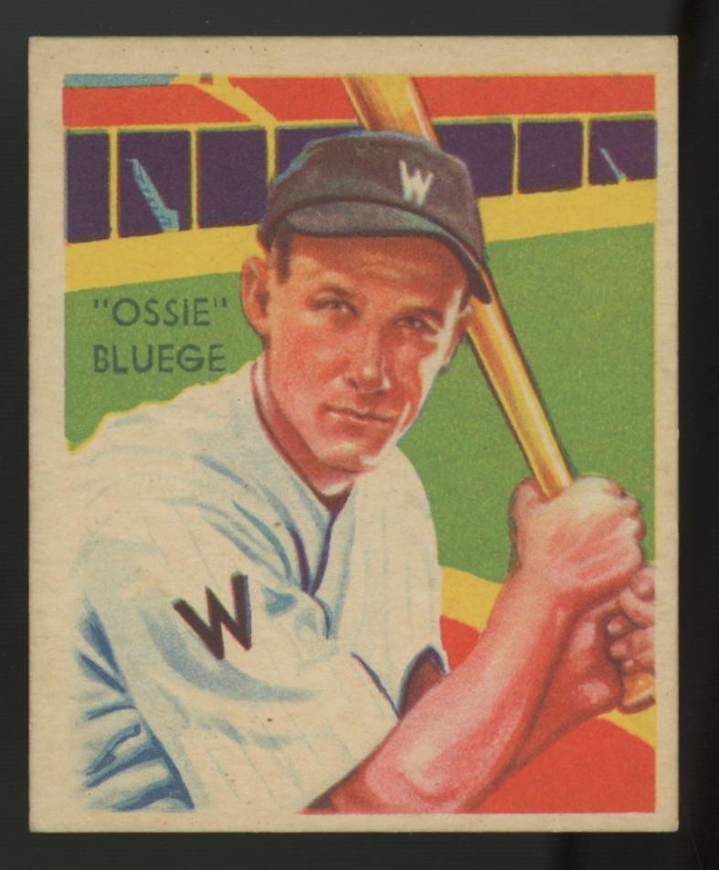 1935 National Chicle "Ossie" Bluege Diamond Stars #71 EX+