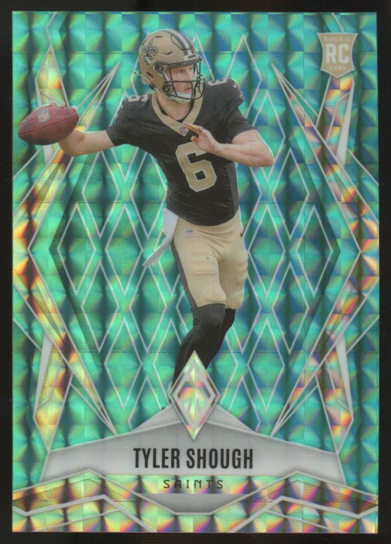 2025 Panini Phoenix Tyler Shough RC Teal Pyramids /225 #169