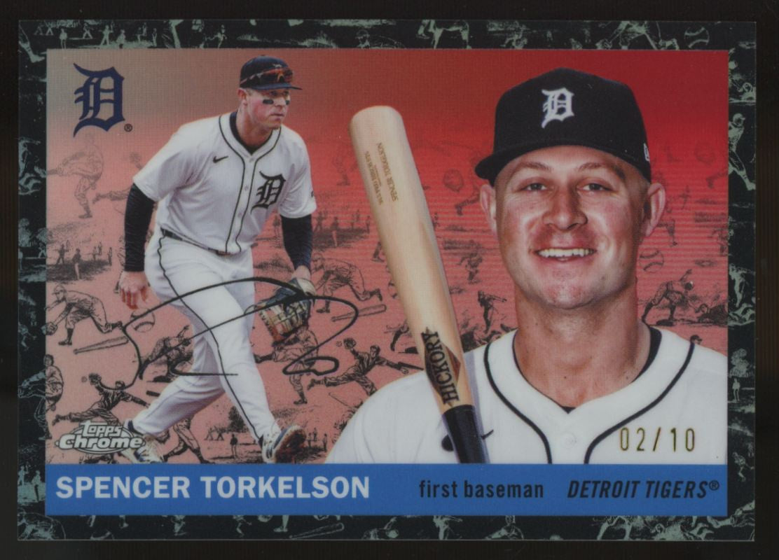 2025 Topps Chrome Platinum Spencer Torkelson Toile Cream/Black Refractor /10 #53