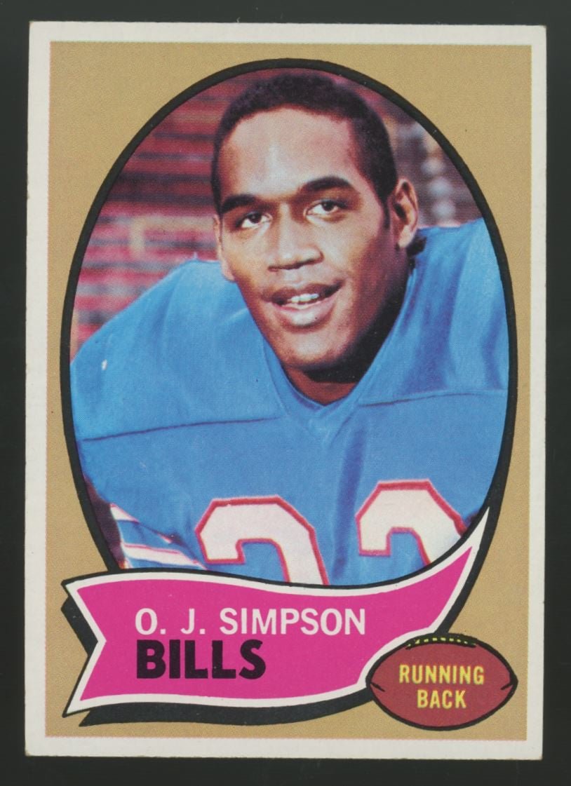 1970 Topps Football Series 1 Complete Set (132) OJ Simpson RC EX Overall