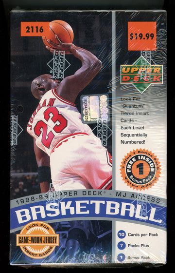 1998/99 Upper Deck MJ Access Basketball Retail Box Factory Sealed 8 Packs