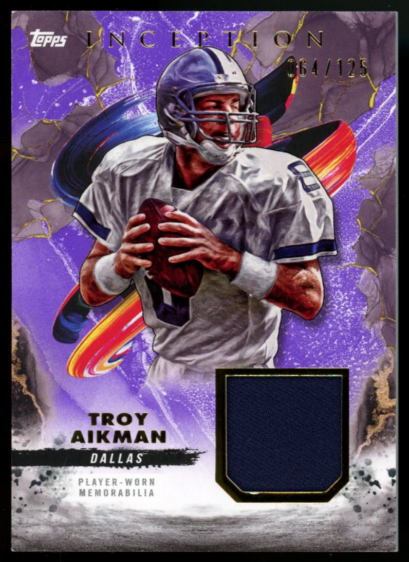 2024 Topps Inception Troy Aikman Purple Patch /125 #RC-TA