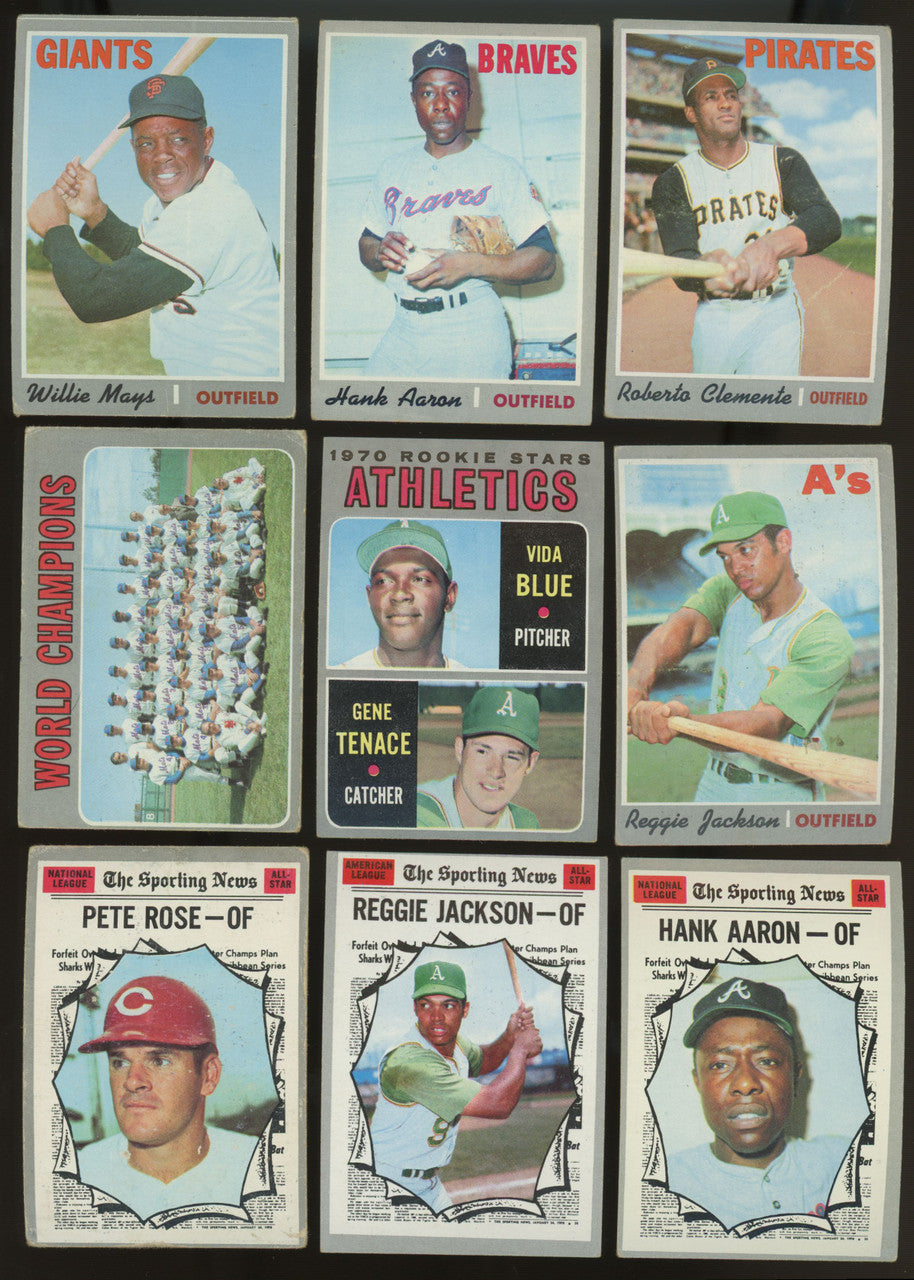 1970 Topps Baseball Near Complete Set (613/720) VG