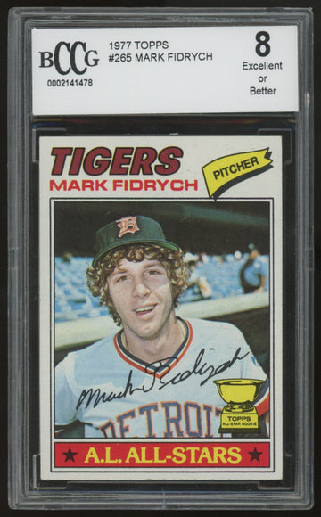 1977 Topps Mark Fidrych RC #265 BCCG 8