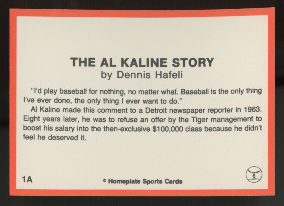 1983 Detroit Tigers The Al Kaline Story Box Set (73) NM-MT