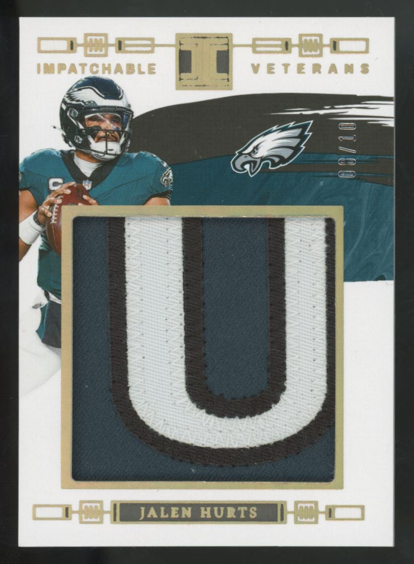 2024 Impeccable Jalen Hurts Gold Impatchable Veterans Patch /10 #IPV-JHS