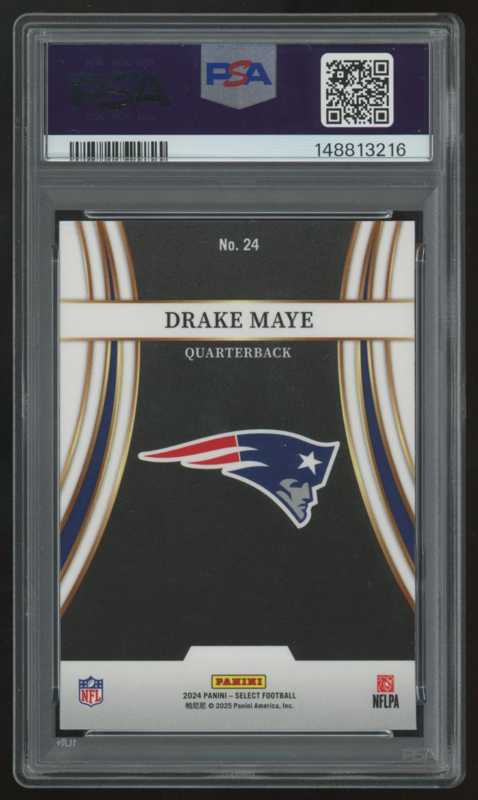 2024 Panini Select Drake Maye RC Turbocharged #24 PSA 9
