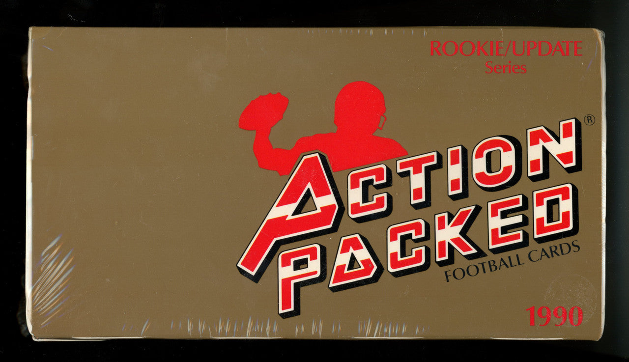1990 Action Packed Football Rookie Update Series Factory Sealed Box