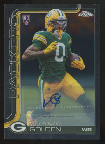 2025 Topps Chrome Matthew Golden RC Auto #RA-MGO