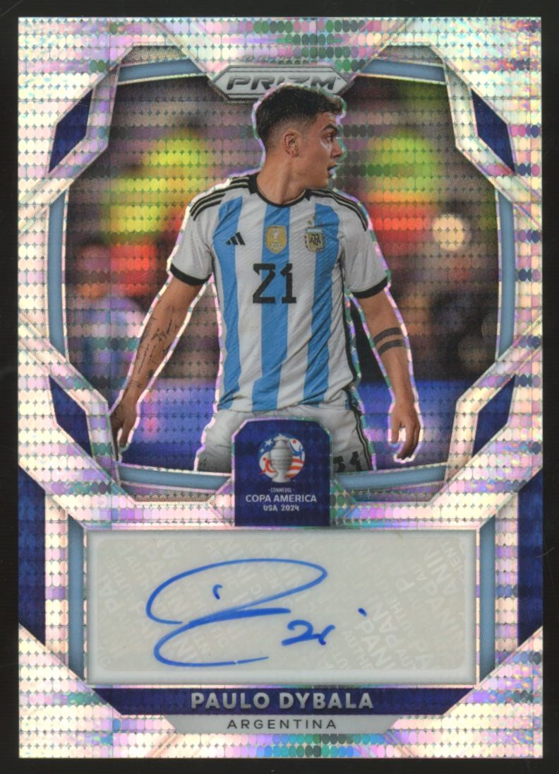 2024 Panini Prizm Copa America Paulo Dybala Signatures Pulsar Auto #S-PD