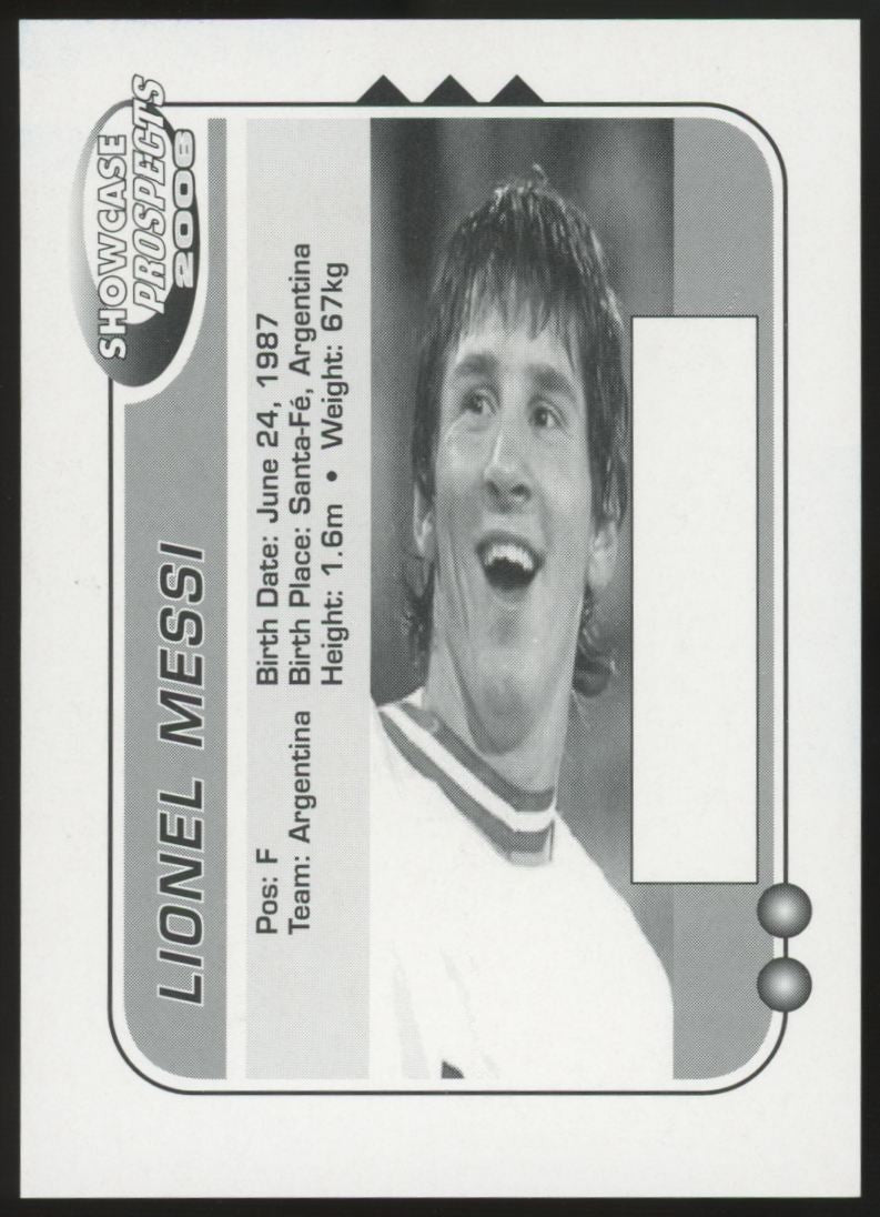 2006 Showcase Prospects Lionel Messi RC NM-MT "F"