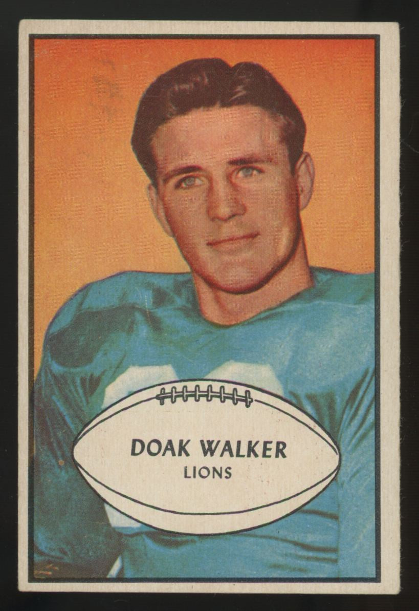 1953 Bowman Doak Walker #6 VG-EX (Paper Loss)