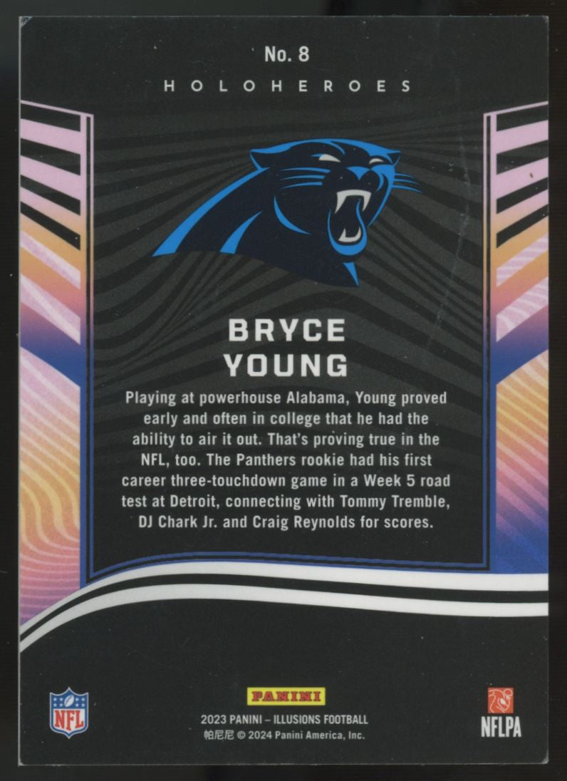 2023 Panini Illusions Bryce Young RC Holoheroes SSP #8
