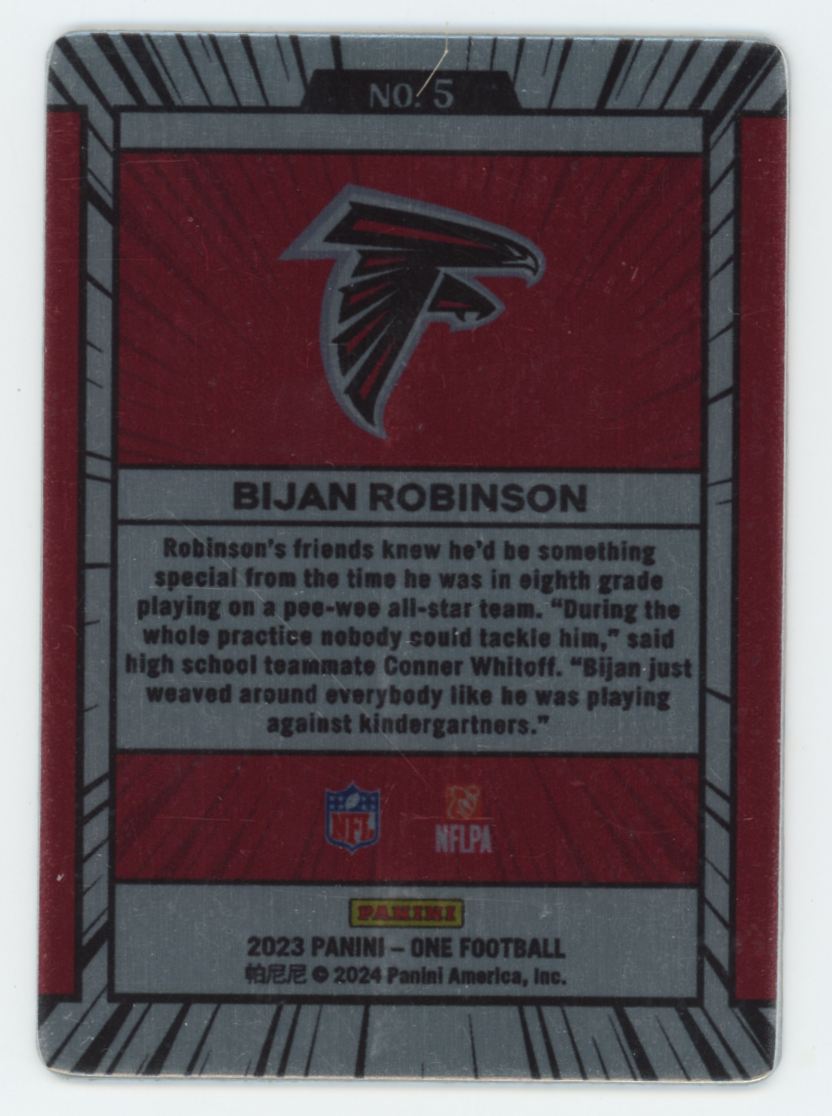 2023 Panini One Bijan Robinson RC Manga SSP W/ Protective Cover #5