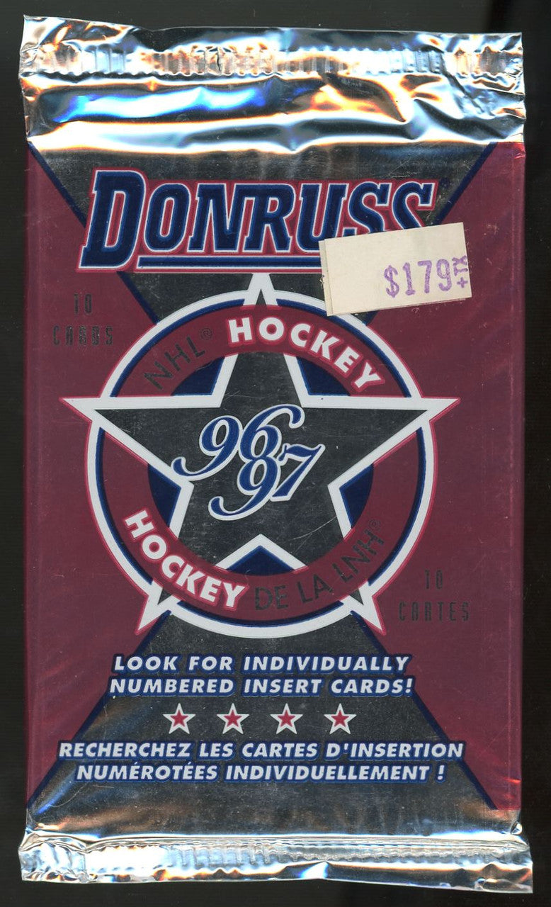 1996-97 Donruss Hockey Lot of 10 Sealed Packs + 2 1999-00 MVP Packs