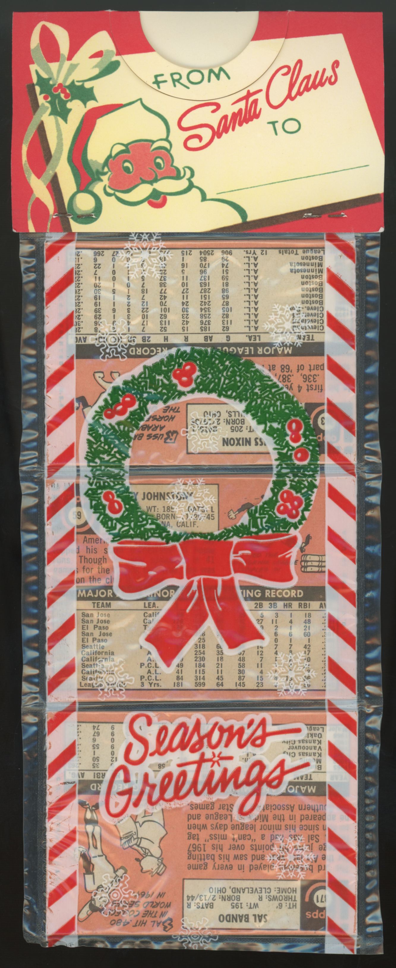1969 Topps Baseball Holiday Rack Pack