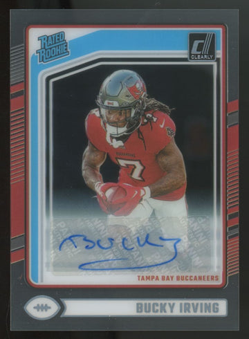 2024 Panini Clearly Donruss Bucky Irving Rated Rookie Auto #86