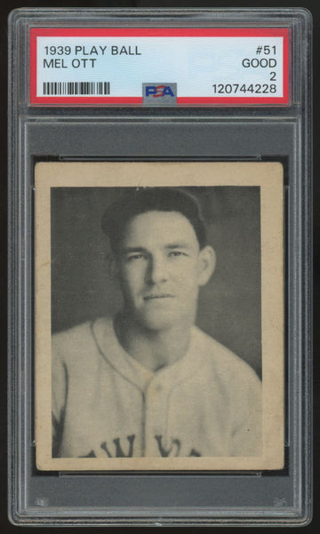 1939 Play Ball Mel Ott #51 PSA 2