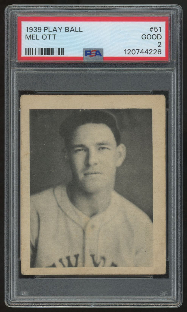1939 Play Ball Mel Ott #51 PSA 2