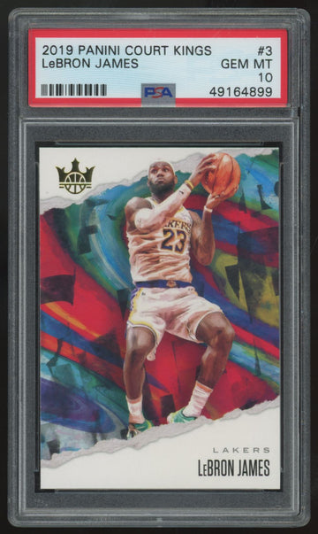2019-20 Panini Court Kings LeBron James #3 PSA 10