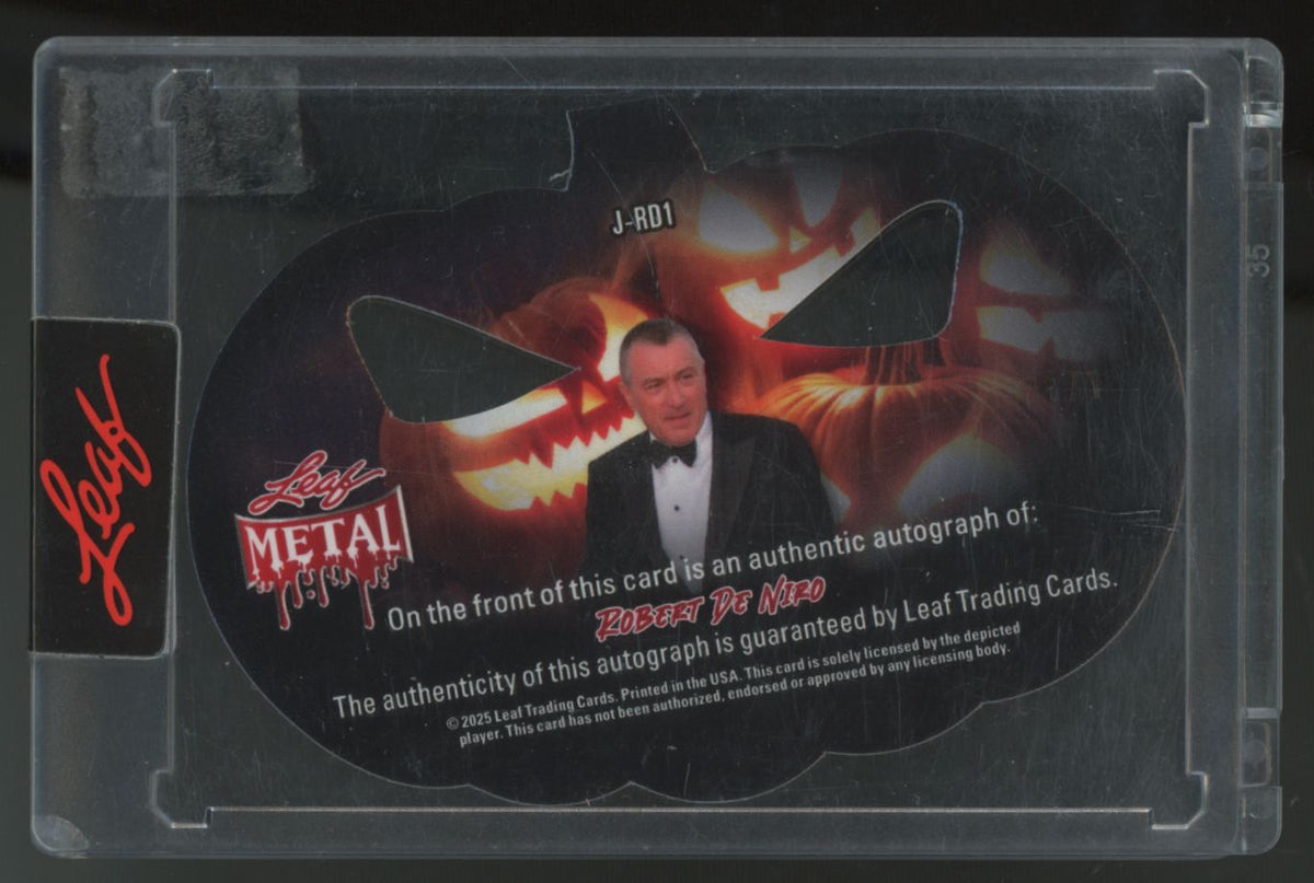2025 Leaf Metal Halloween Robert De Niro Jack-O-Lantern Die Cut Auto 1/1 #J-RD1