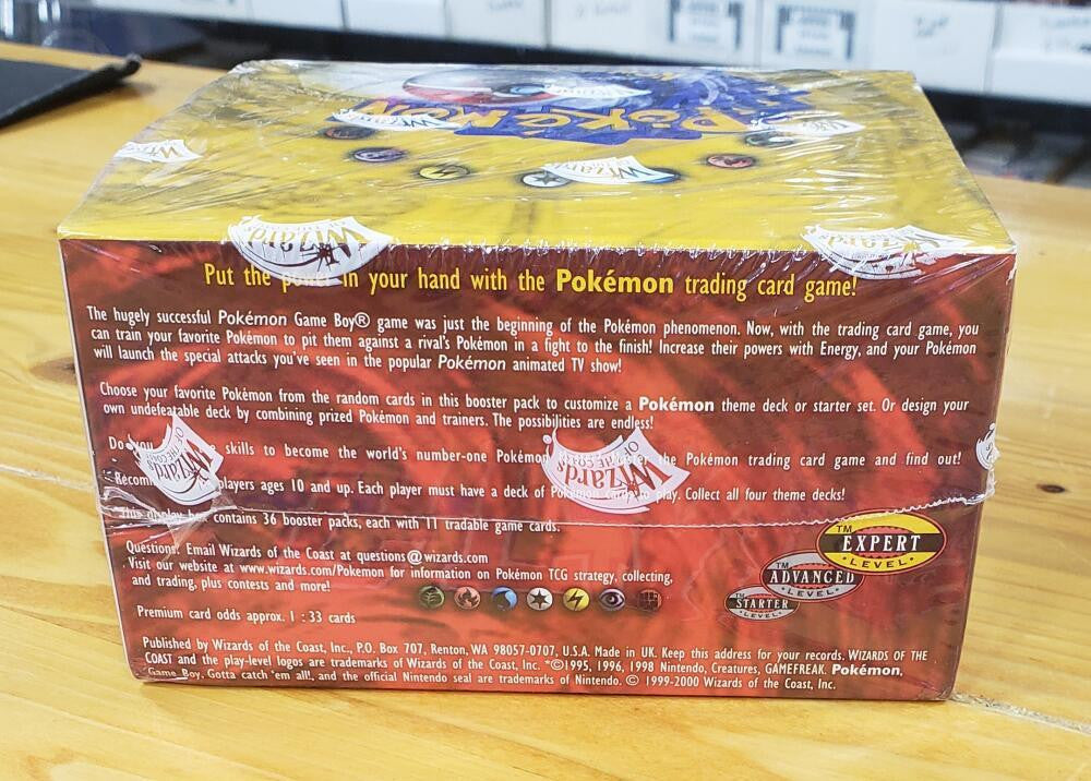 Pokemon Base Unlimited Sealed Box UK 1999-2000