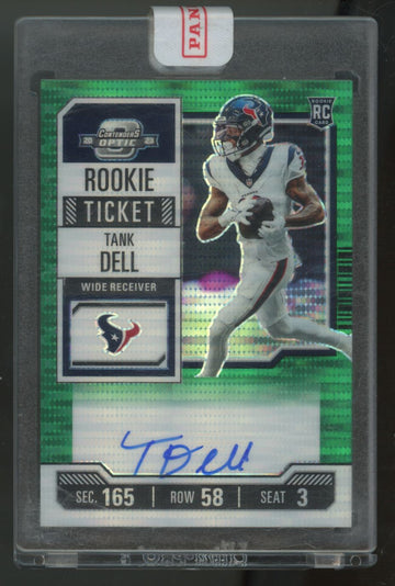 2023 Contenders Optic Tank Dell RC Ticket Green Pulsar Auto /30 #135