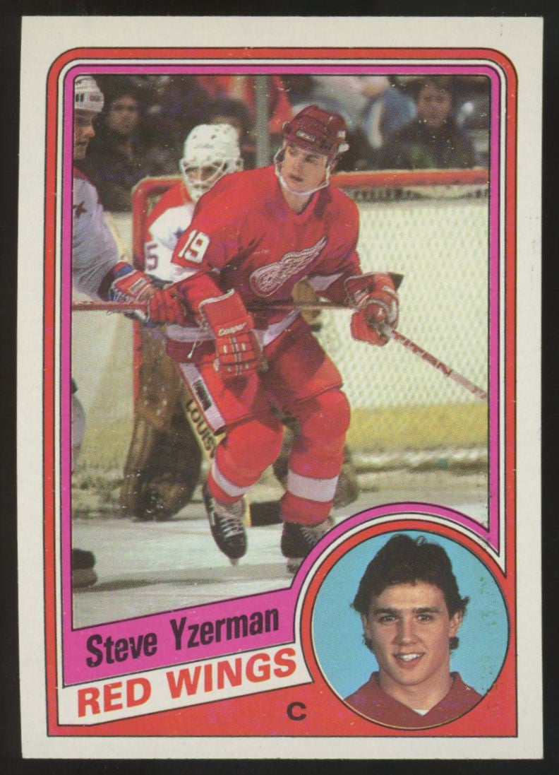 1984-85 Topps Steve Yzerman RC #49 NM "E"