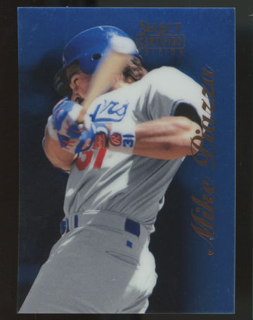 1996 Select Certified Mike Piazza Blue #30