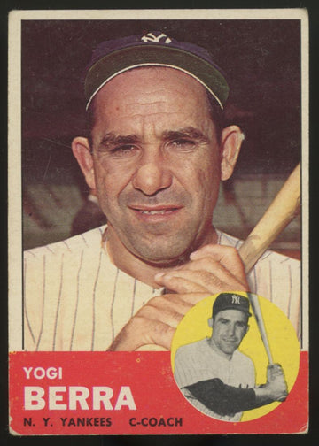 1963 Topps Yogi Berra #340 G-VG