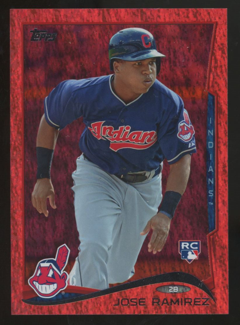 2014 Topps Jose Ramirez RC Red Hot Foil SSP #424