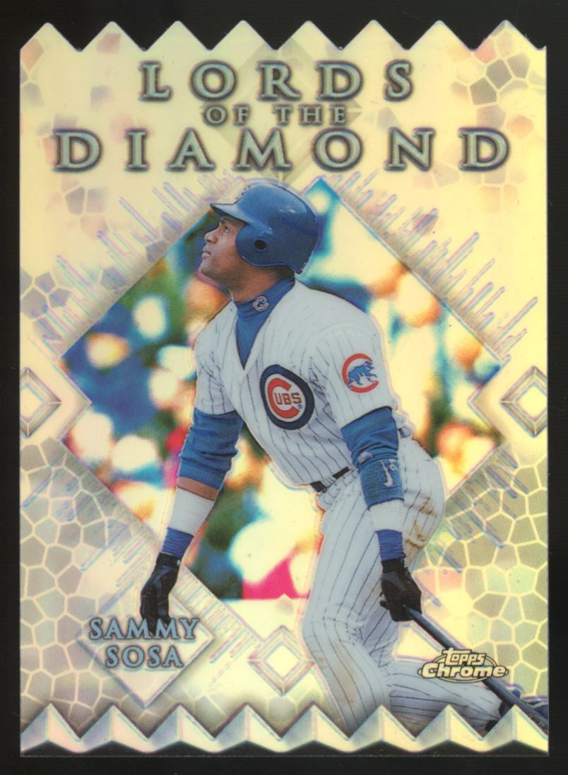 1999 Topps Chrome Sammy Sosa Lords of the Diamond Die-Cut Refractor #LD3