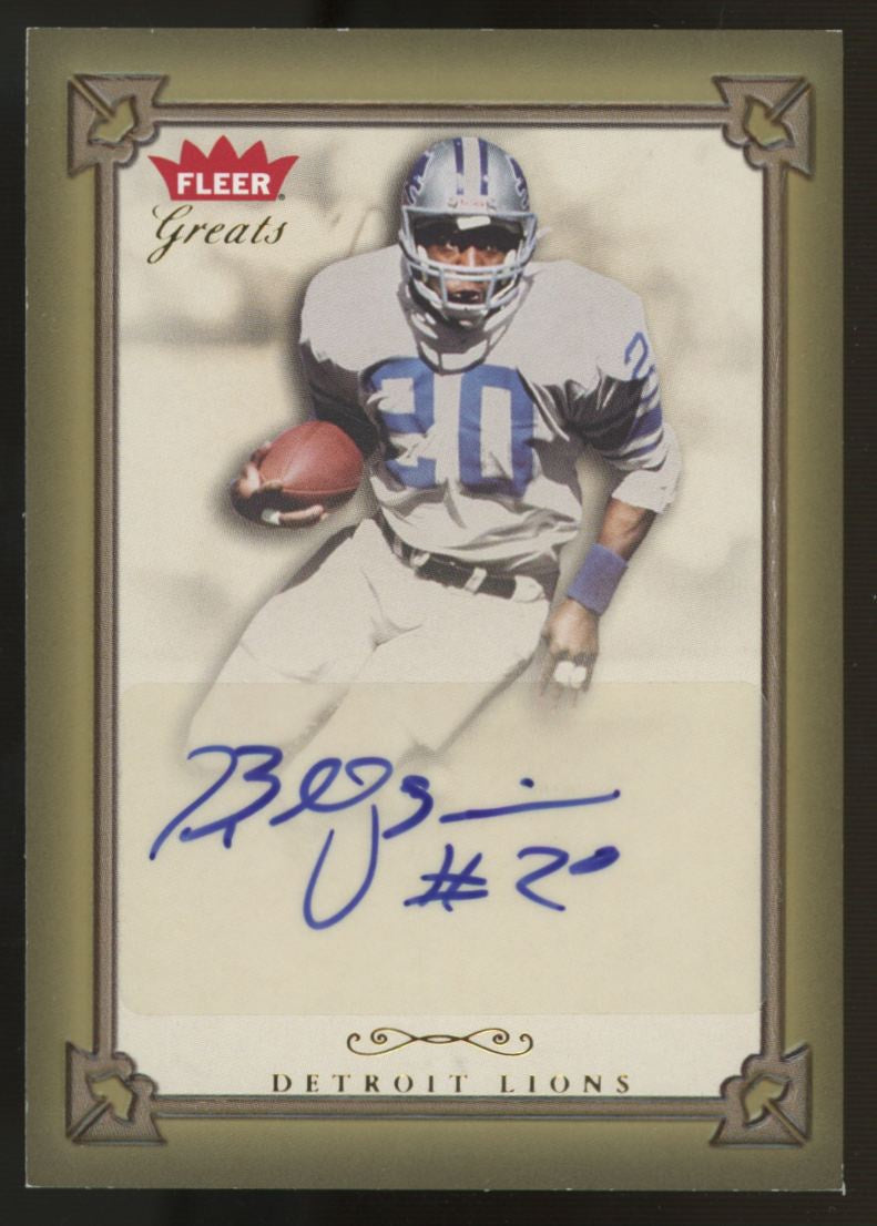2004 Fleer Greats Billy Sims Auto #GBA-BS2
