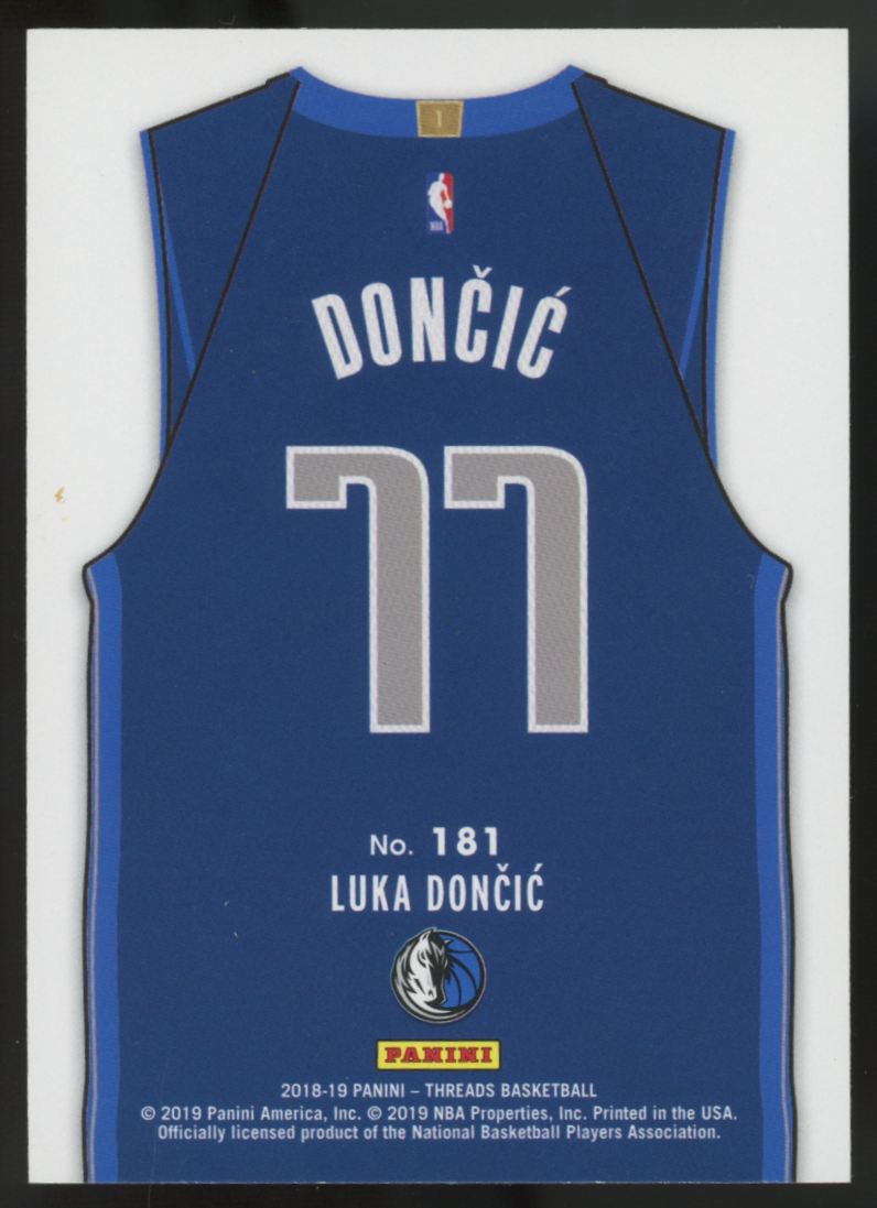 2018-19 Panini Threads Luka Doncic RC #181
