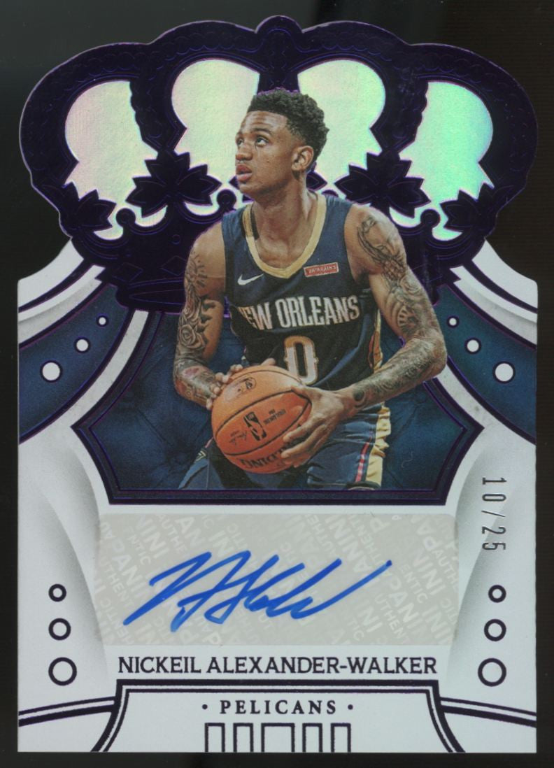 2019-20 Panini Crown Royale Nickeil Alexander-Walker RC Purple Auto /25 #CR-NAW