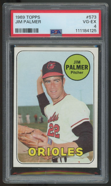1969 Topps Jim Palmer #573 PSA 4