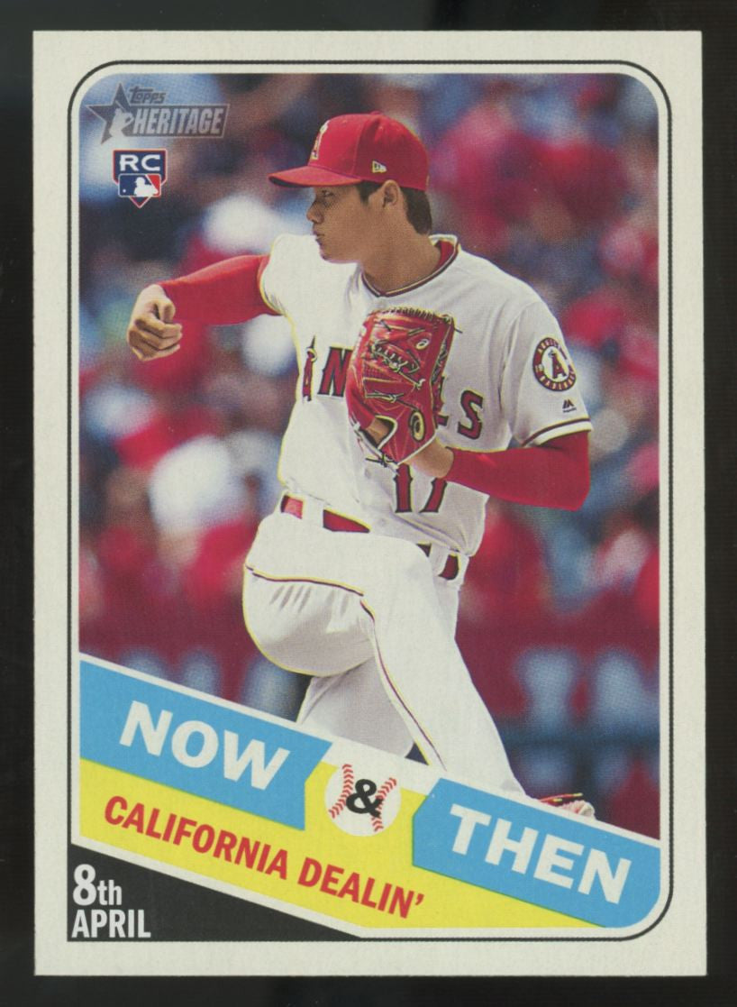 2018 Topps Heritage Shohei Ohtani RC Now & Then #NT-11 "A"