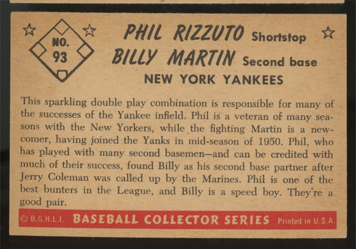 1953 Bowman Color Martin/Rizzuto #93 EX