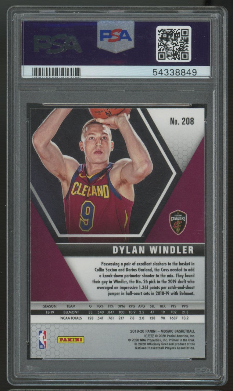 2019/20 Mosaic Dylan Windler RC #208 PSA 10