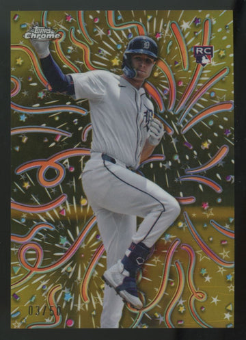 2024 Topps Chrome Update Colt Keith RC Gold Celebracion /50 #CELE-3