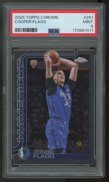 2025-26 Topps Chrome Cooper Flagg RC #251 PSA 9