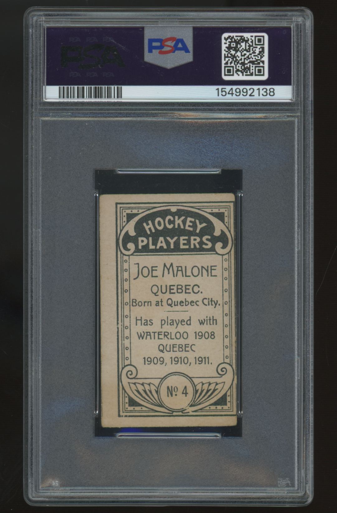 1911 C55 Joe Malone #4 PSA 3 (MC)