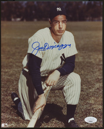 Joe DiMaggio Signed Autographed 8x10 Photo Framed JSA