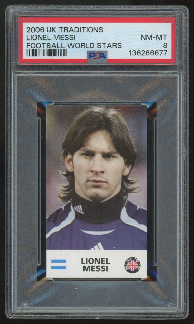 2006 UK Traditions Lionel Messi World Stars PSA 8 *677
